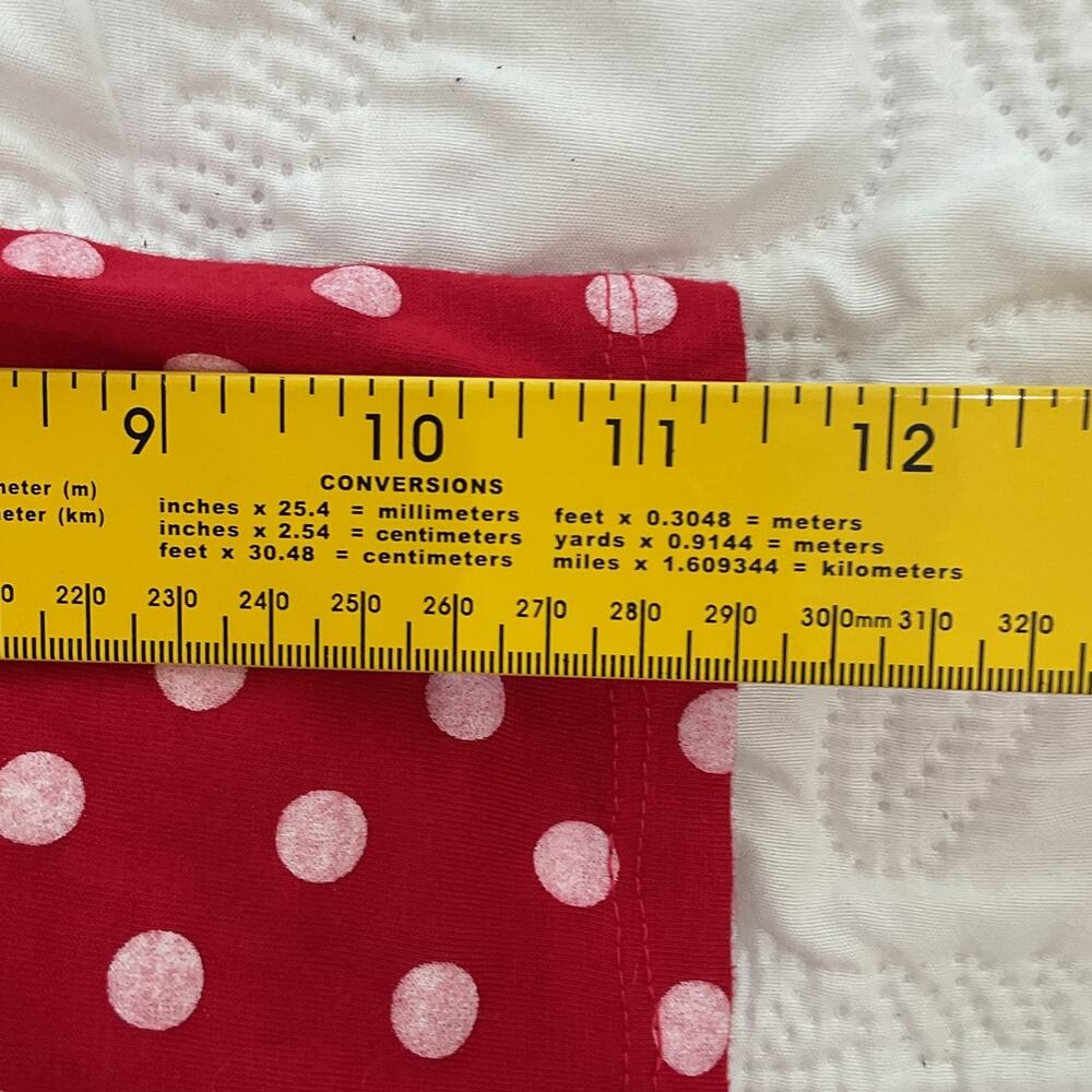 Disney Minnie Mouse Polka Dot Red and Gray Short Sleeve T-Shirt Womens 3X - Picture 8 of 8